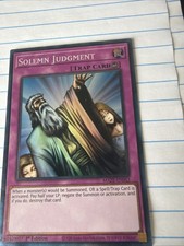 Yugioh! LP Solemn Judgment - MAZE-EN063 - Collector's Rare - 1st Edition NM
