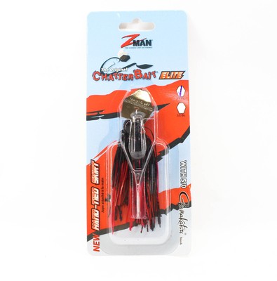 Zman Chatterbait Elite 3/8 oz Versenkung K�der Black Red (1515)