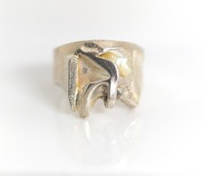 Vintage Lapponia Björn Sterling Silber Finland U7 – 1973, Silberring, Gr. 54