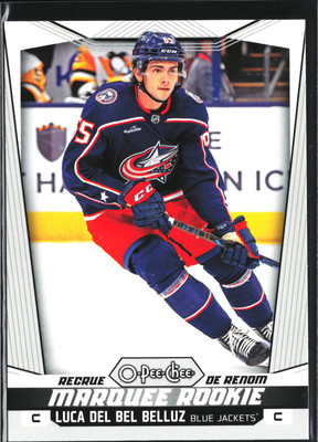 2024-25 O-Pee-Chee #590 Luca Del Bel Belluz Marquee Rookie RC CBJ Rookie