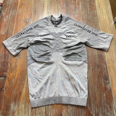 X-Bionic Silver Fennec Running 4.0 Short Sleeve Tee Shirt XL Mens Trails Workout