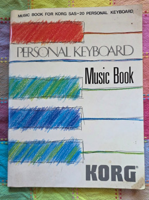 Korg Personal Keyboard Music Book For SAS-20 1983
