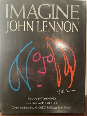 Imagine John Lennon Book 1988 Macmillan Hardcover Yoko Ono Beatles Collectible