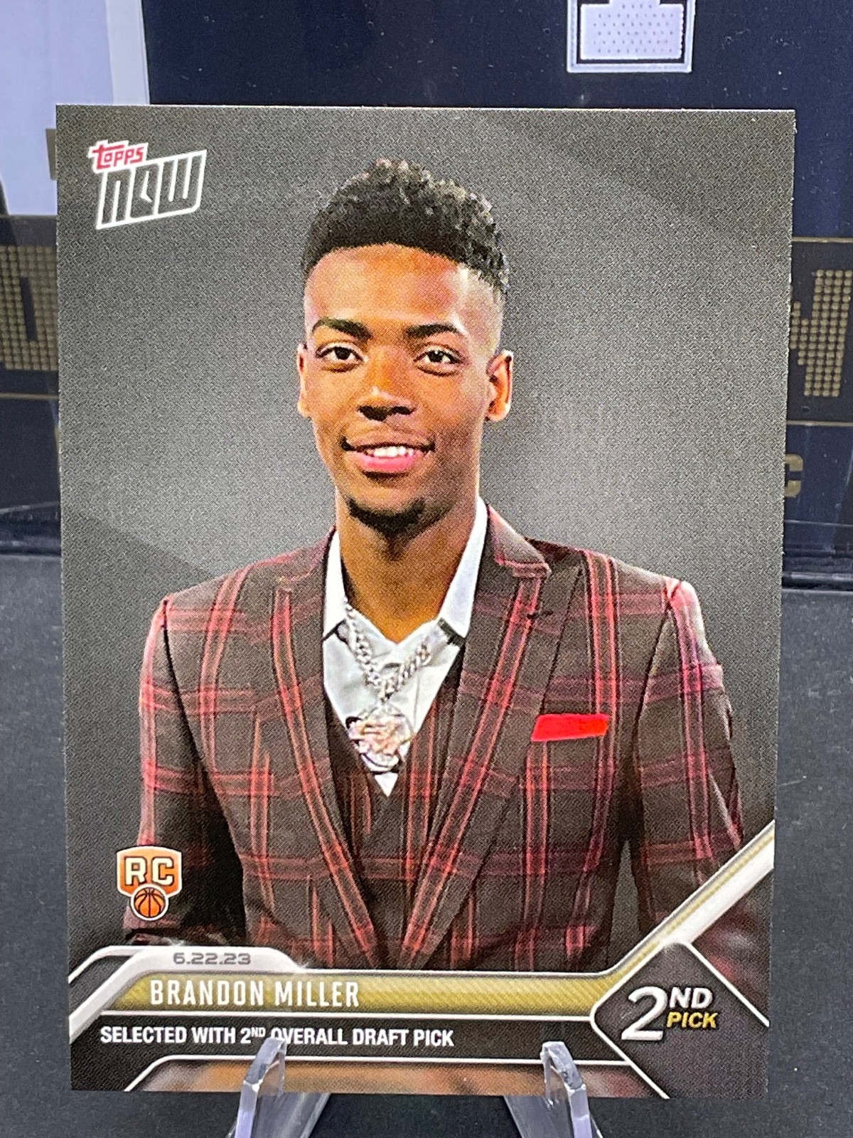 2023-24 Topps Now #D-2 Brandon Miller Draft Rookie Hornets RC