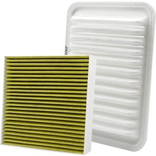 2PCS Cabin Engine Air Filter Kit Fits for 2009-2019 Corolla, 2017-2018 Coroll...
