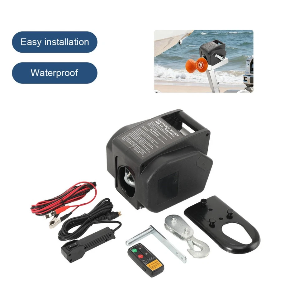 Remolque eléctrico para barco cabrestante 2000LB 12V - Imagen 4 de 4