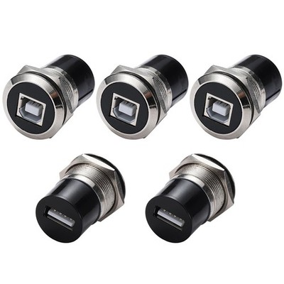5PCS USB-B to USB 2.0 Panel Mount Connector, USB Type B Printer Connector to ...