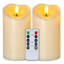 6  x3  Outdoor Waterproof Flameless Candles, LED Candles, Battery Operated Can...