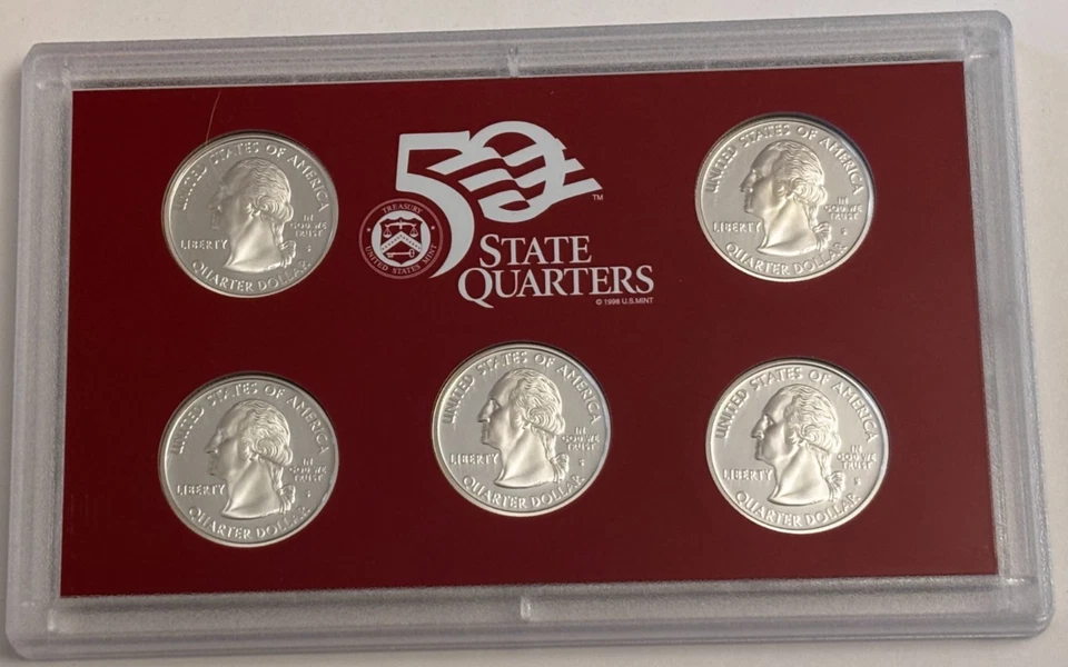 2008 United States Mint 50 State Quarters SILVER Proof Set with OGP & COA - Image 3 of 4