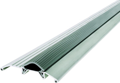 08102 3-3/4 In. X 3/4 In. X 36 In. Silver Aluminum and Vinyl Heavy-Duty Low-Prof