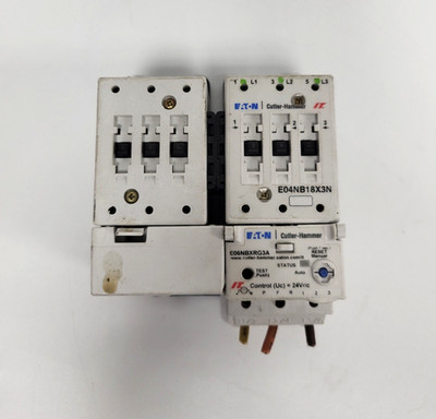 Eaton E04NB18X3N Contactor with Relay E06NBXRG3A From NXL VFD