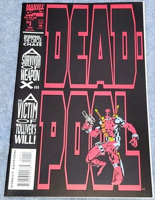 Deadpool #1 Circle Chase Direct (1993) Marvel NEAR MINT BAGGED/BOARDED 9.4