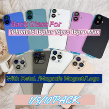 Back Glass Replacement Lot With Metal Magnet For iPhone16/16 Plus/16 Pro Max/16e