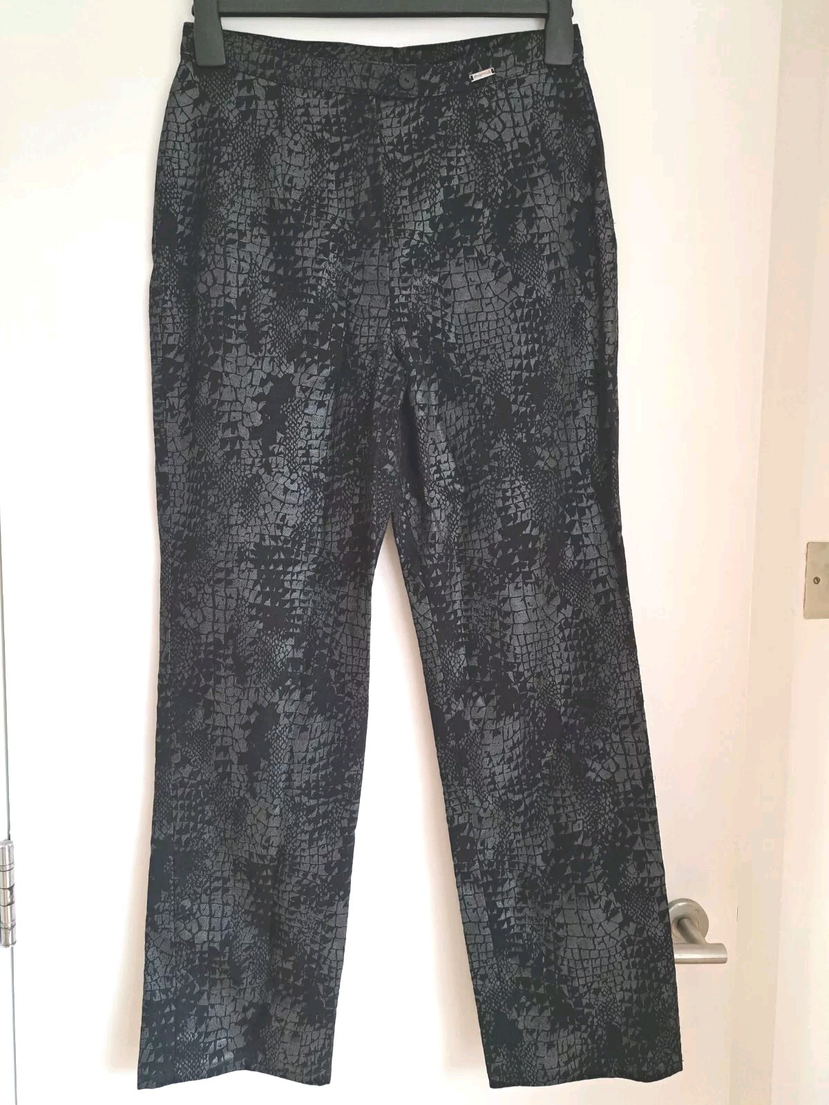 Mamut Sport Coated Animal Print Jeans UK 12