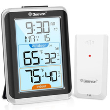 Wireless Indoor/Outdoor Thermometer  Hygrometer, Digital Temperature  Humidity