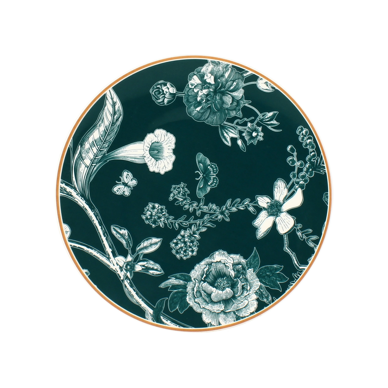 Assiettes plates BOTANIC Novastyl en porcelaine incassable au lave-vaisselle