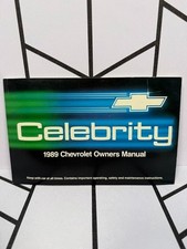 1989 Chevrolet Celebrity Original Factory Owners Manual Complete Set Oem 1989 Chevrolet Celebrity Original Factory Owners Manual Complete Set Oem
