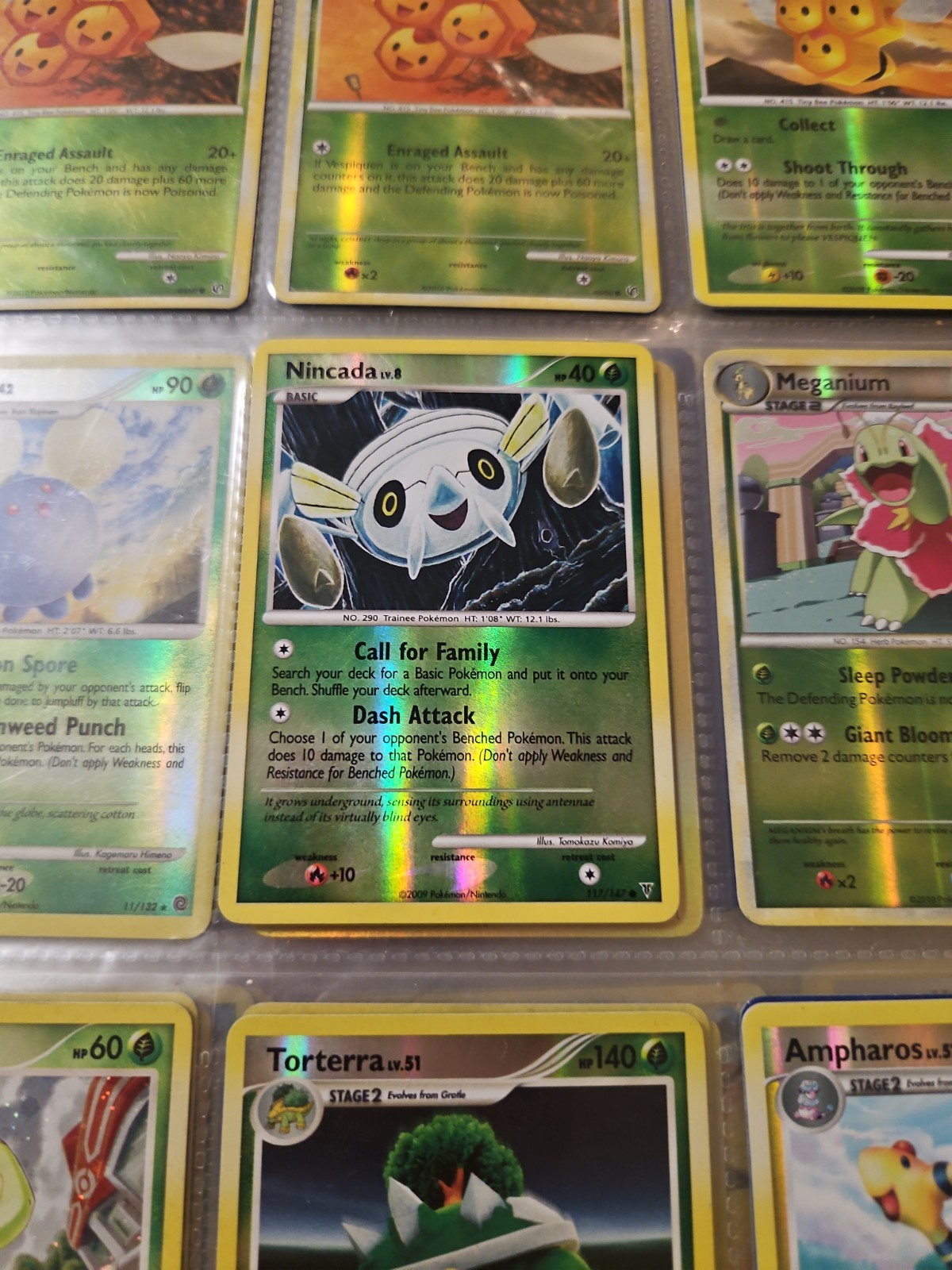 REVERSE HOLO Nincada 117/147 NM - Supreme Victors Pokemon Card - Tomokazu Komiya