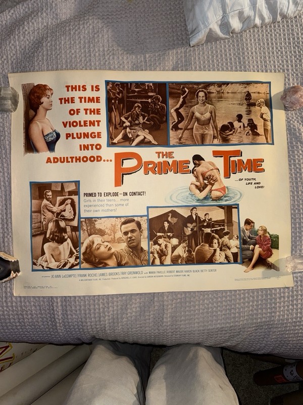 1960 The Prime Time Original Movie Poster Herschell Gordon Lewis Karen Black