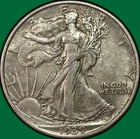 1939-D Walking Liberty Half Dollar Extremely Fine XF Coin #39217