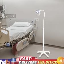 12W Mobile Dental Medical Exam Light Floor Stand White LED Examination Lamp New