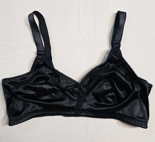 Bali Double Support 3820 Bra Wire Free Full Figure Unlined 40 D Black