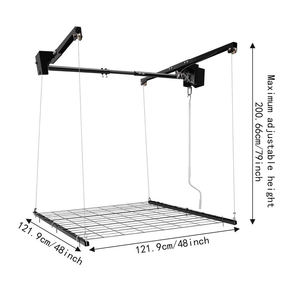 Overhead Garage Lifting Storage Rack, Garage Storage Rack, Adjustable ...