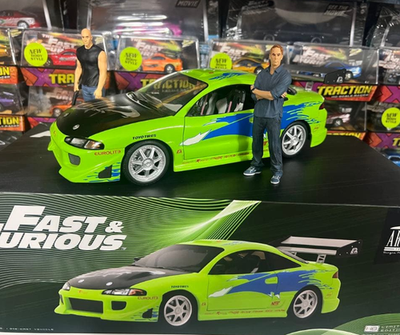 Greenlight Fast & Furious Mitsubishi Eclipse 1/18 Model Car Used