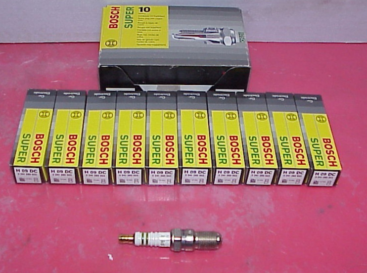 10 New Bosch Spark Plugs from NASCAR Engine Shop WE COMBINESHIPPING