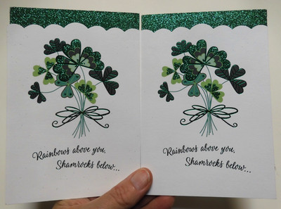 2 Hallmark Greetings St. Patrick's Day May Blessings Surround You Wherever U Go