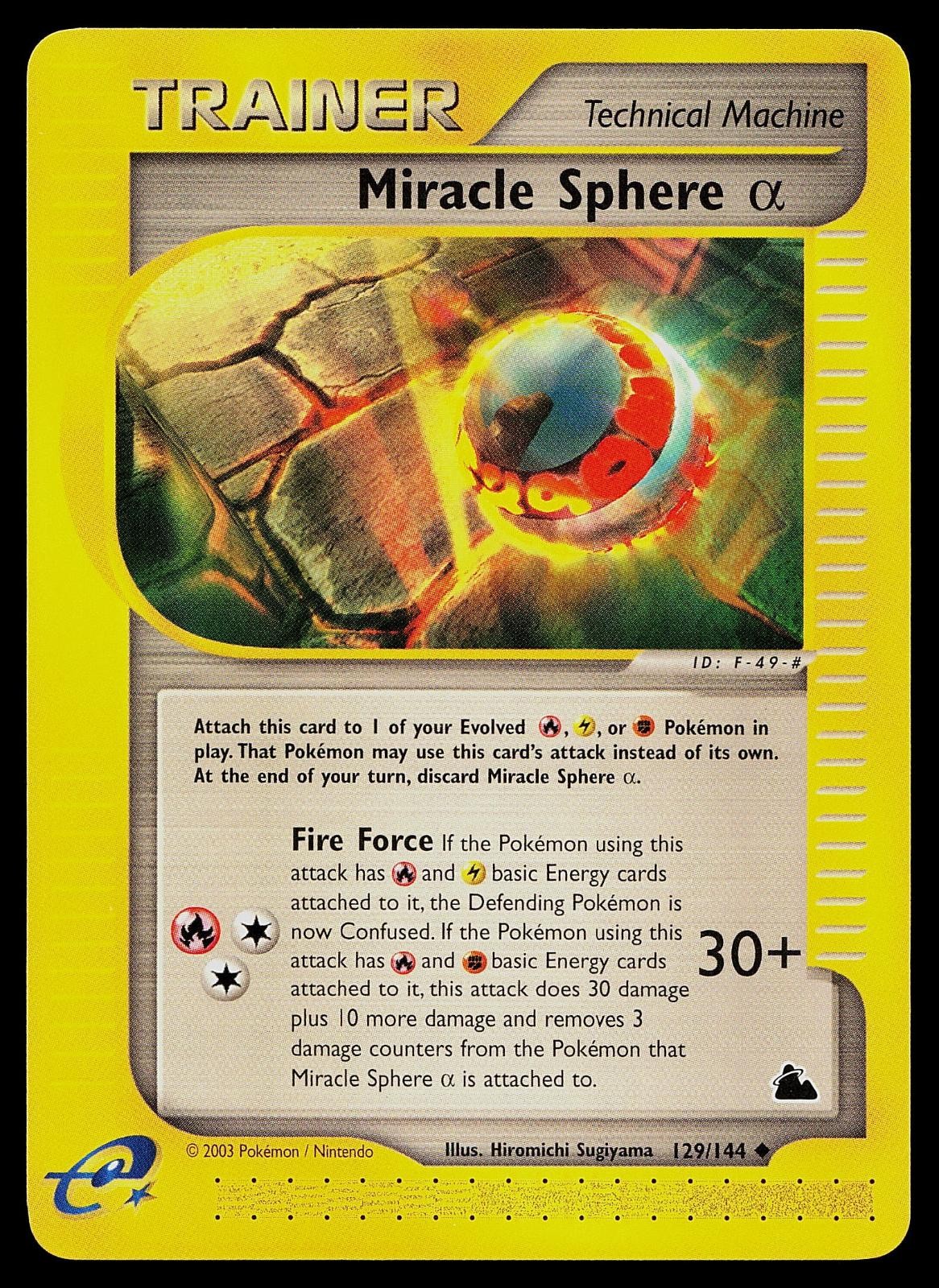 Pokemon Card - Miracle Sphere Alpha Skyridge 129/144 Uncommon