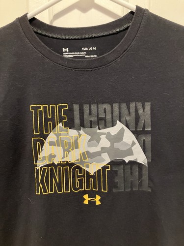 UNDER ARMOUR YOUTH BATMAN THE DARK KNIGHT T-SHIRT UA HEATGEAR TEE GOTHAM Large - Picture 3 of 5
