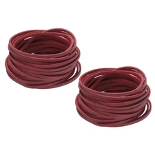 Faux Leather Cord Suede Cord, 5.5 Yards 2.6mm String, Red, 2 Pack