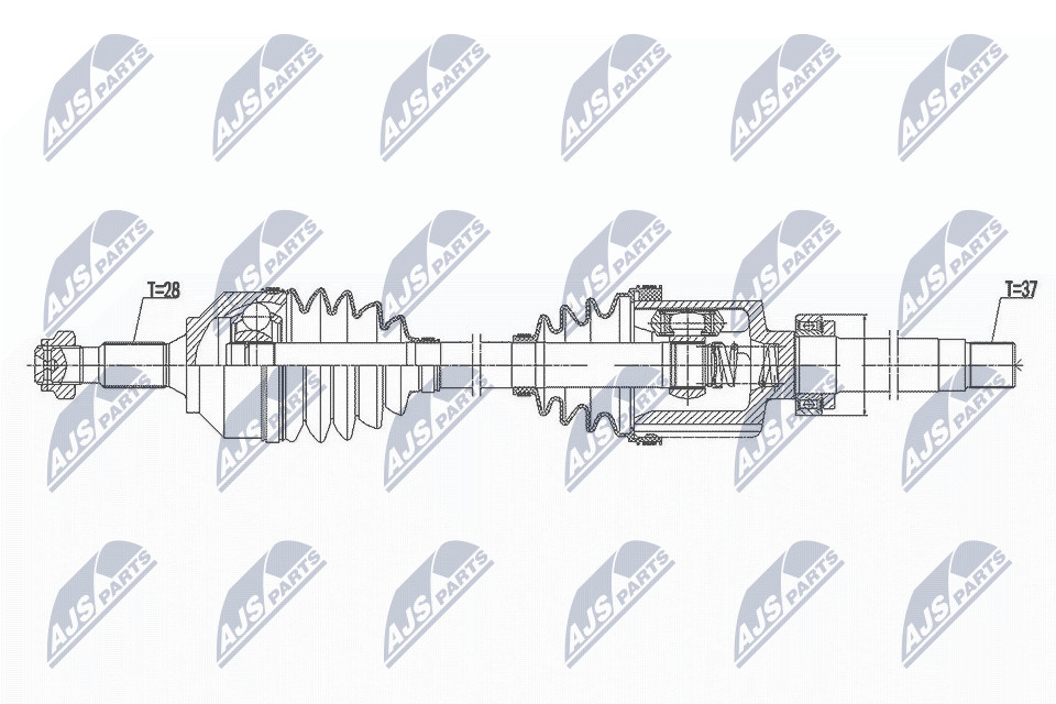 Drive Shaft Fits for Citroen C5 III 2.0HDI, 2.2HDI 09 Right, Atm / OE To Ve - Image 3