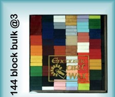 148 Encaustic Wax Blocks - 3 of each colour