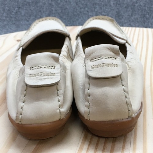Hush Puppies Shoes Womens 9 Cora Loafers Slip On Comfort HW05282 Cream Leather - Picture 9 of 17