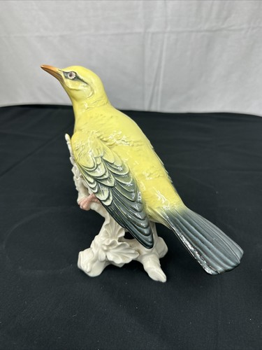 Karl Ens Bird Figurine Porcelain Yellow Oriole Glossy Finish Made in Germany - Picture 13 of 19