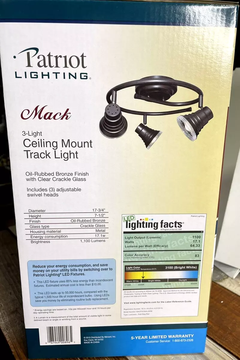 Patriot lighting sales track light