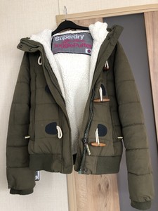 microfibre toggle puffer jacket