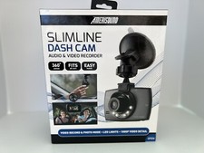 Amerisound Slimline Dash Cam Audio Video Recorder Photo Mode LED 1080P New