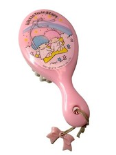 Rare Vintage Little Twin Stars Mini Hair Brush Bathroom Sanrio Kawaii 1976 Pink