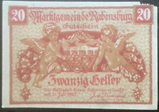 20 Heller Marktgemeinde Rabensburg 1920 emergency money Austria #24.11.a2