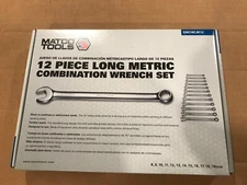 Matco Tools 12 Piece Long Metric Combination Wrench Set SMCWLM12