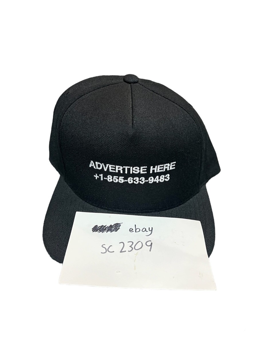 Virgil Abloh Advertise Here Hat Figures of Speech MCA RARE 