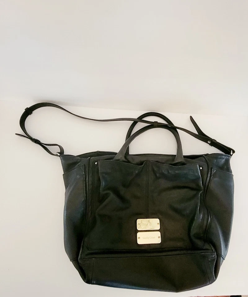 VEJA POR CHLOE tiracolo de couro muitos bolsos em excelente estado usado - Imagem 2 de 4