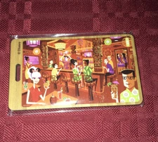 Disney Parks Trader Sams Enchanted Tiki SHAG Wooded Luggage Tag NEW