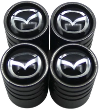 Mazda Tire Wheel Stem Air Valve CAPS for auto, car, truck, SUV (1 SET)