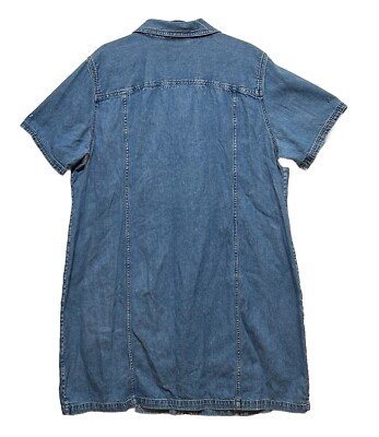 avenue denim dress Avenue Women's Plus Size Denim Tiered Shirtdress