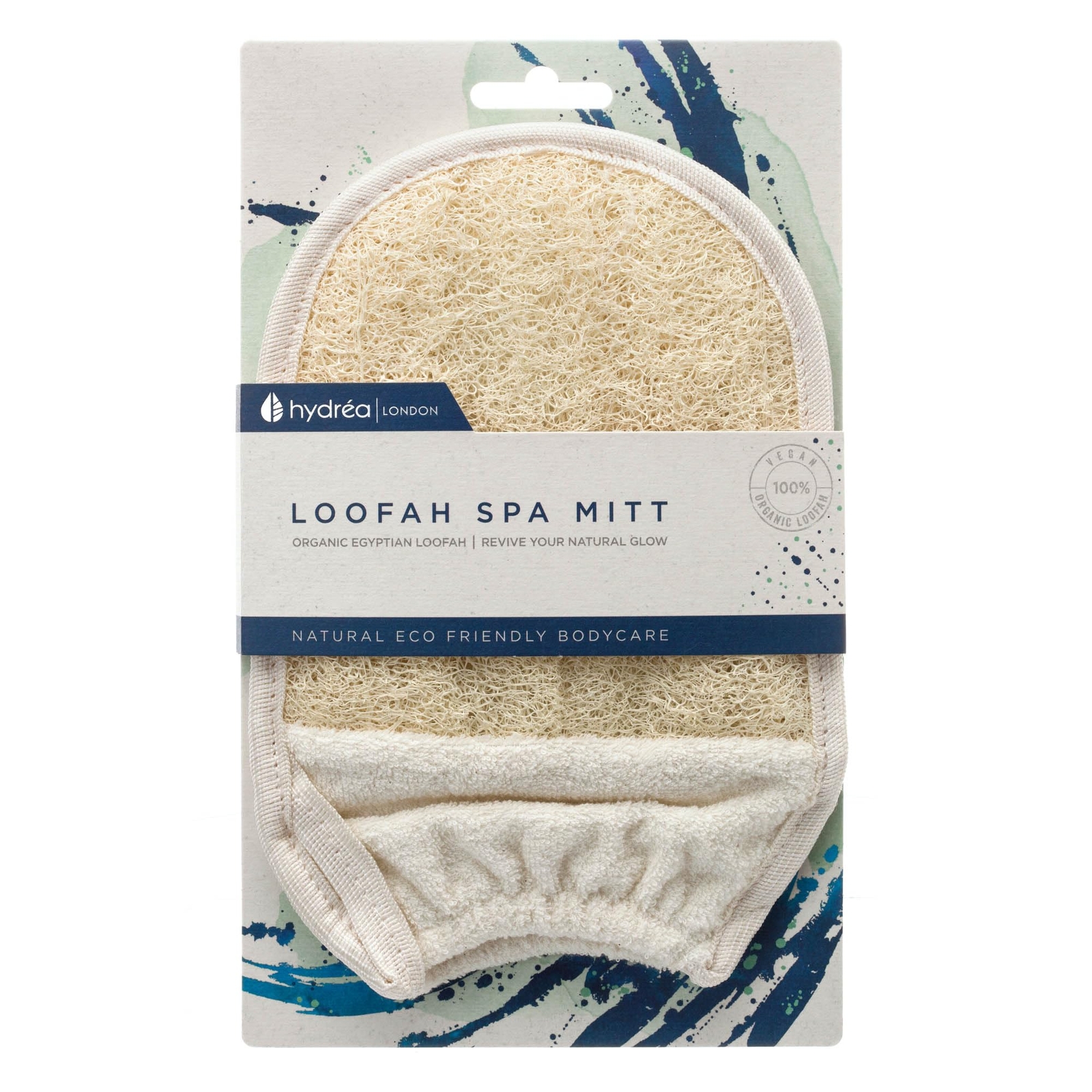 Hydrea London - Organic Egyptian Loofah Guanto esfoliante in spugna di luffa