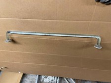 VINTAGE 30 INCH GLASS ROD TOWEL BAR WITH END SUPPORTS 1905 House Bathroom Powder